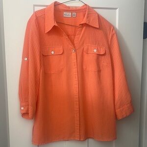 Kim Rogers Orange Blouse